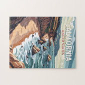 カリフォルニアトラベルアートヴィンテージ ジグソーパズル (横)