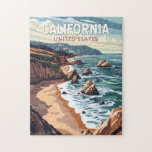カリフォルニアトラベルアートヴィンテージ ジグソーパズル<br><div class="desc">カリフォルニアのレトロベクトル旅行デザイン。色とヴィンテージの魅力を融合したレトロなスタイルの旅はっきりした行アートは、アドベンチャーセンスをインスパイア追求したデザインです。</div>