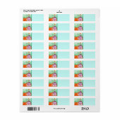 カリフォルニアトラベルポスター差出人住所ラベル ラベル (フルシート)