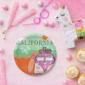 カリフォルニアトラベルポスター紙プレート ペーパープレート (パーティー)