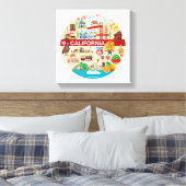 カリフォルニアトラベル キャンバスプリント (インサイチュ (寝室))