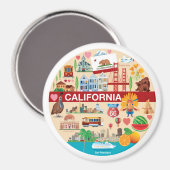 カリフォルニアトラベル マグネット (正面/裏面)