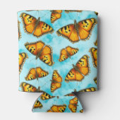 カリフォルニアトルトズシェルバタフライイラストレーション 缶クーラー (裏面)