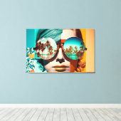 カリフォルニアドリーミングキャンバス キャンバスプリント (インサイチュ (ウッドフロア))