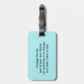 カリフォルニアドリーミングサニーシーサンドサーフィン場 ラゲッジタグ (裏面縦)