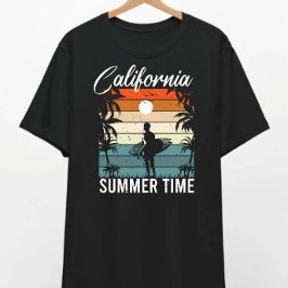 カリフォルニアドリーミングサンセットサーフTシャツ Tシャツ