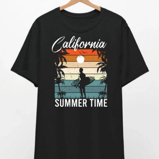 カリフォルニアドリーミングサンセットサーフTシャツ Tシャツ