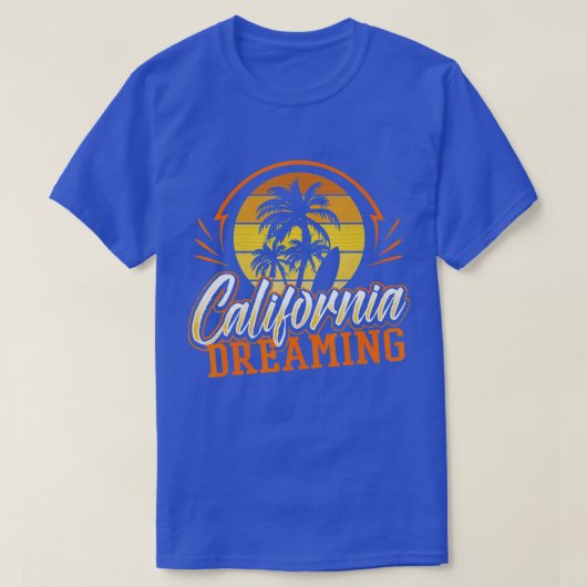 カリフォルニアドリーミングヴィンテージレトロ70sスカイラインスール tシャツ (デザイン正面)
