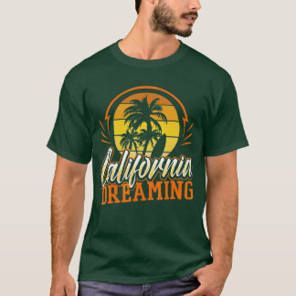 カリフォルニアドリーミングヴィンテージレトロ70sスカイラインスール tシャツ