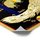 カリフォルニアドリームブランドオレンジクレーフルーツラベル19 ポスター (角)