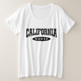 カリフォルニアナースオーバーサイズのグラフィックTシャツ プラスサイズTシャツ