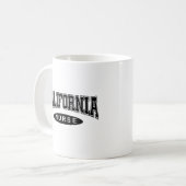 カリフォルニアナースブラック文字ナースウィークギフト コーヒーマグカップ (正面左)