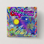 カリフォルニアニューエラボタン 缶バッジ (正面)