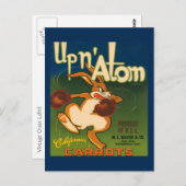 カリフォルニアニンジンのクレートのラベル ポストカード (正面/裏面)