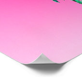 カリフォルニアネオンパームツリー ポスター (角)