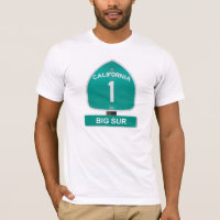 カリフォルニアハイウェー1の大きいSurのTシャツ