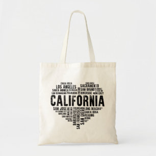 カリフォルニアハートラブラサンフランシスコサンディエゴ トートバッグ