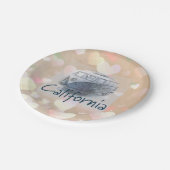 カリフォルニアハート紙プレート ペーパープレート