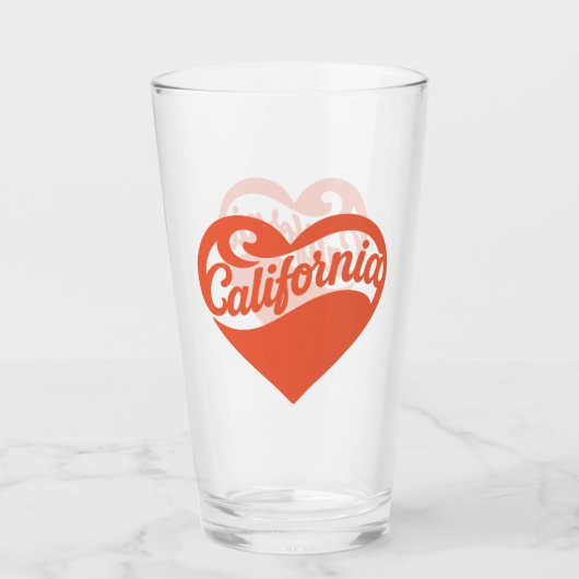 カリフォルニアハート タンブラーグラス (正面)