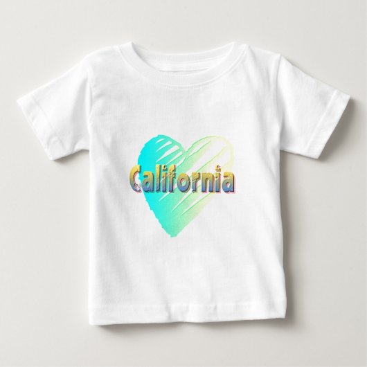 カリフォルニアハート ベビーTシャツ (正面)