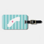 カリフォルニアハート | ホーム州 ラゲッジタグ (正面横)