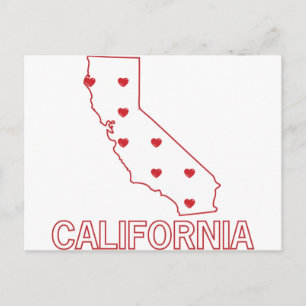 カリフォルニアハート ポストカード