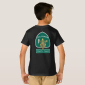 カリフォルニアバイクもしくは自転車に乗る人ラブパシフィック海岸高速道路 Tシャツ (裏面フル)