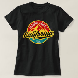 カリフォルニアバッジレタリングヴィンテージ冒険 Tシャツ