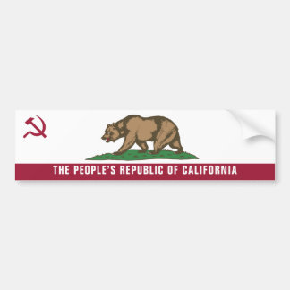 カリフォルニアバンパーステッカーの人民共和国 バンパーステッカー