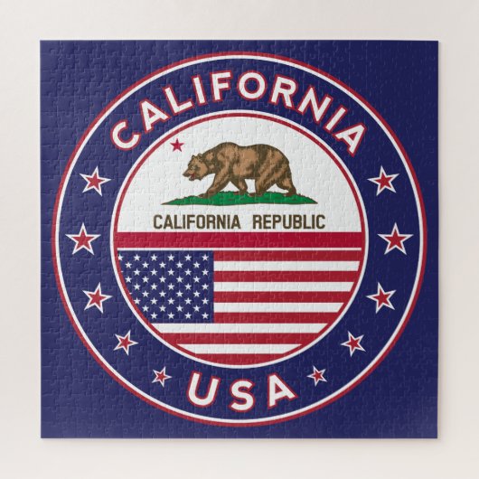 カリフォルニアパズル（青） ジグソーパズル (縦)