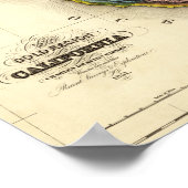 カリフォルニアパノラママップ ポスター (角)