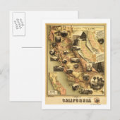 カリフォルニアパノラママップ ポストカード (正面/裏面)