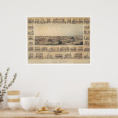 カリフォルニアパノラママップ(2505A) ポスター (キッチン)