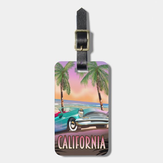 カリフォルニアパラダイスサンセット ラゲッジタグ (正面縦)