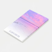 カリフォルニアパープルピンクビーチサンセットフォトカスタム ポストイット (アングル)