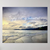 カリフォルニアパープル楽しむサンセット写真 ポスター (正面)