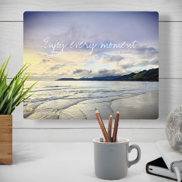 カリフォルニアパープル楽しむサンセット写真 メタルプリント