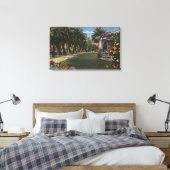 カリフォルニアパームシェードウォーク キャンバスプリント (インサイチュ (寝室))