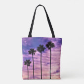 カリフォルニアパームツリーサンセット トートバッグ (裏面)