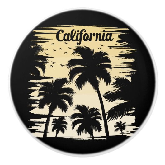 カリフォルニアパームツリー セラミックノブ (正面)