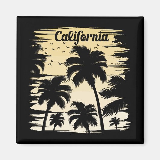 カリフォルニアパームツリー マグネット (正面)