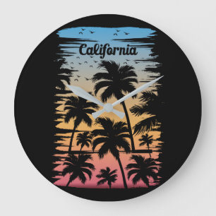 カリフォルニアパームツリー ラージ壁時計