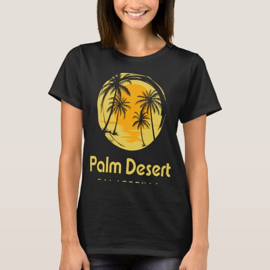 カリフォルニアパーム砂漠 Tシャツ (正面)