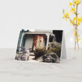 カリフォルニアビクトリア時代の人 カード (黄色い花)