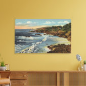 カリフォルニアビューティフルカリフォルニア沿岸のシーン キャンバスプリント (インサイチュ (リビング))