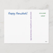 カリフォルニアビーチのハヌカーの郵便はがき シーズンポストカード (裏面)