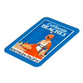 カリフォルニアビーチの宣伝ポスター マグネット (左側)