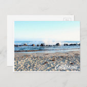 カリフォルニアビーチの郵便はがき|の波 ポストカード (正面/裏面)