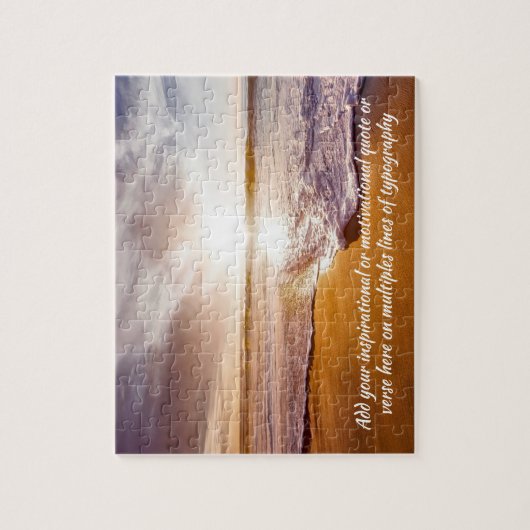 カリフォルニアビーチウェーブズシースケープ感動的DIY ジグソーパズル (縦)