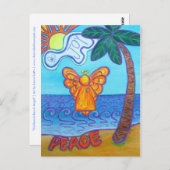カリフォルニアビーチエンジェルはがき ポストカード (正面/裏面)